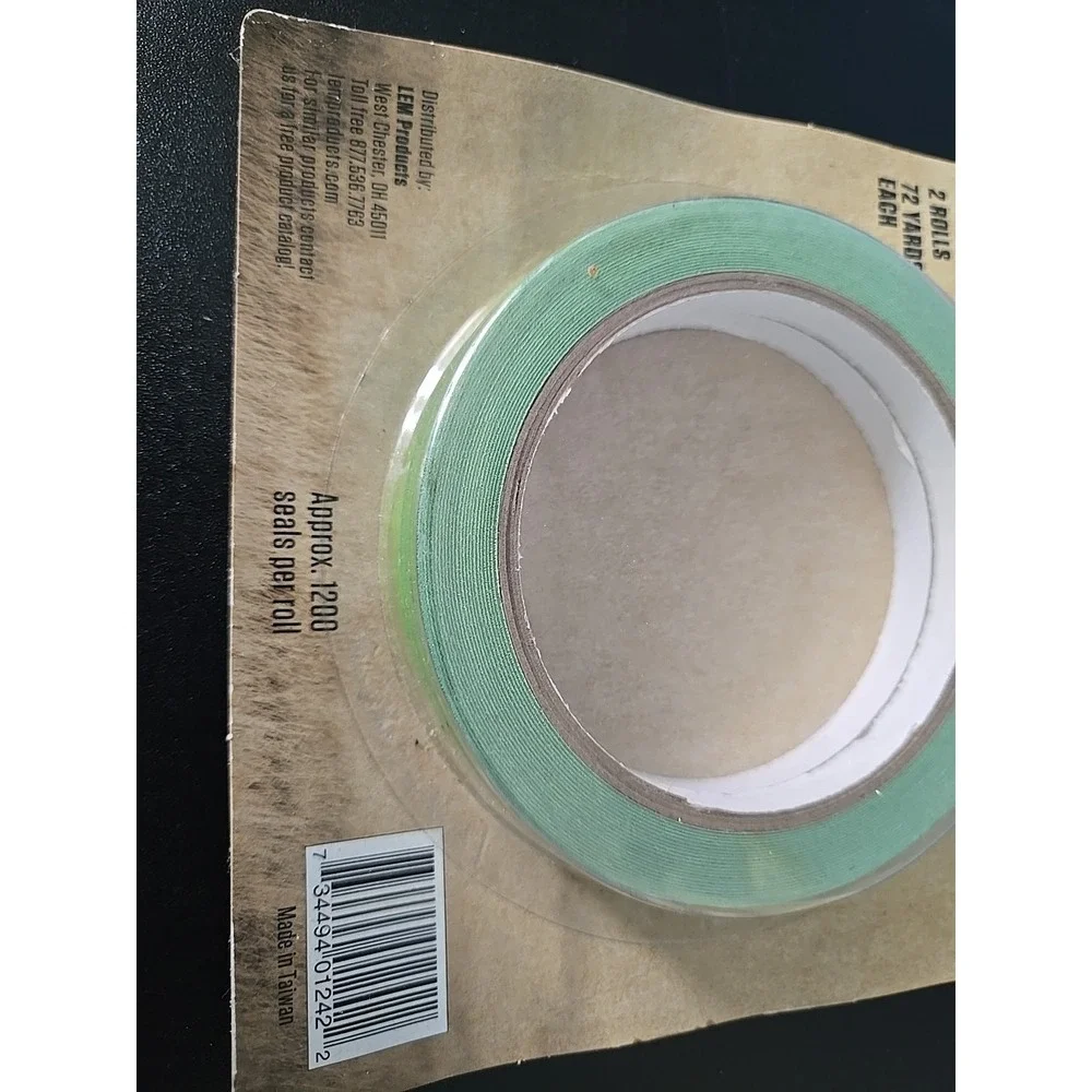 Steel Tape Bag Sealer w 2 Rolls Sealing Tape Plastic Bag Sealer Poly Bag Ice Bag